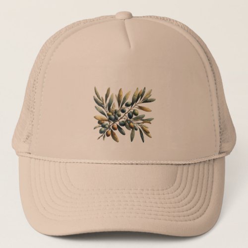 olives tree trucker hat
