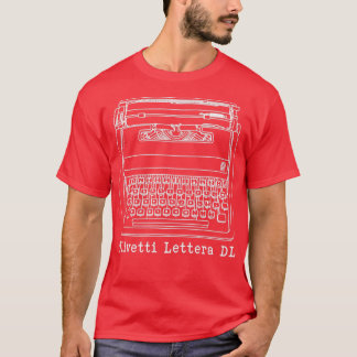 Olivetti Lettera DL white line drawing T-Shirt