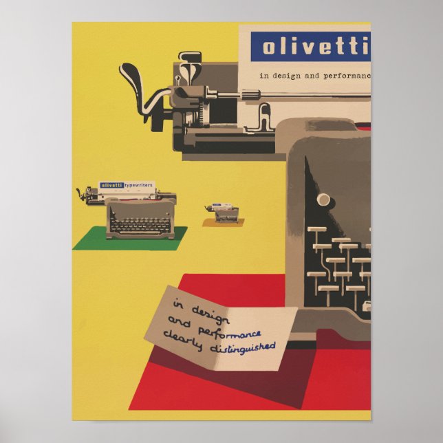 Olivetti Vintage Poster (Front)