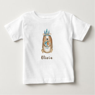 Olivia Boho Bear Baby T-Shirt