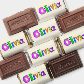 "Olivia" Cartoon Character Name Hershey's Miniatures