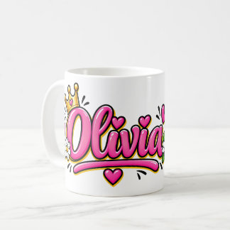 Olivia Coffee Mug, Personalized Olivia Name Cup