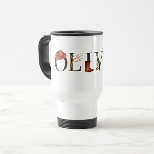 Olivia Cowboy Girl  Western Cowgirls Cowboy Girl Travel Mug