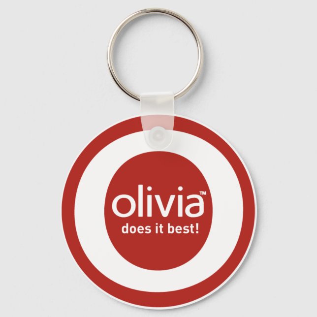 "Olivia does it best" Keychain (Front)