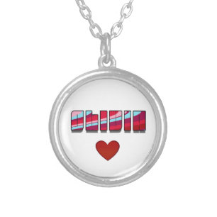 Olivia- Funky Wave Design Silver Plated Necklace