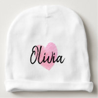 Olivia Heart Baby Beanie