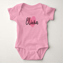 Olivia Heart Baby Bodysuit Olivia Heart Baby Bodysuit