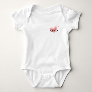 Olivia Heart Baby Bodysuit