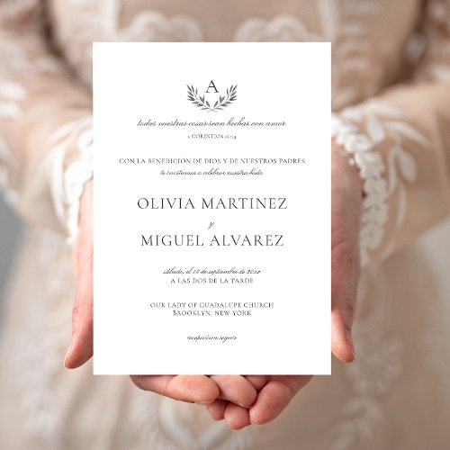 Olivia Invitacion de Boda Cristiana Wedding Invitation