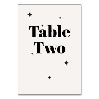 OLIVIA Modern Ivory Celestial Wedding Breakfast Table Number