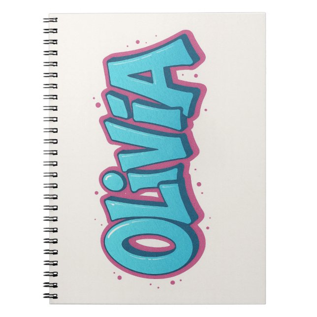 Olivia Name Art Notebook (Front)