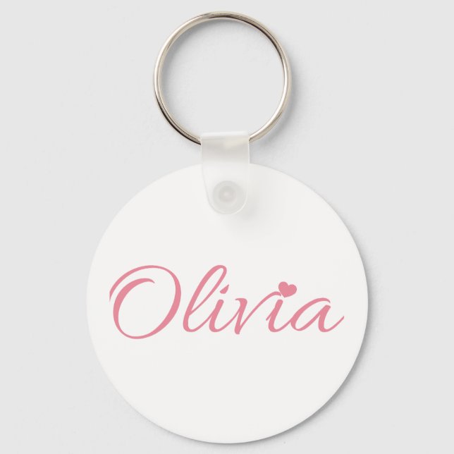 Olivia name keychain (Front)