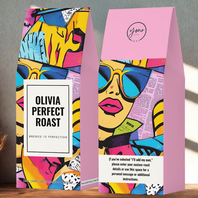 Olivia Perfect Roast Coffee Bag | Custom Pop Art  (Creator Uploaded)