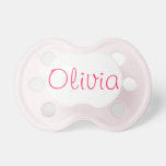 Olivia Personalized Name Pacifier at Zazzle