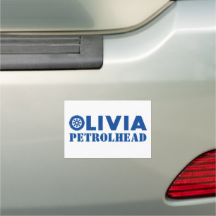 Olivia Petrol Head Car Magnet