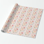 Olivia Pigsley Blush Pink Wrapping Paper
