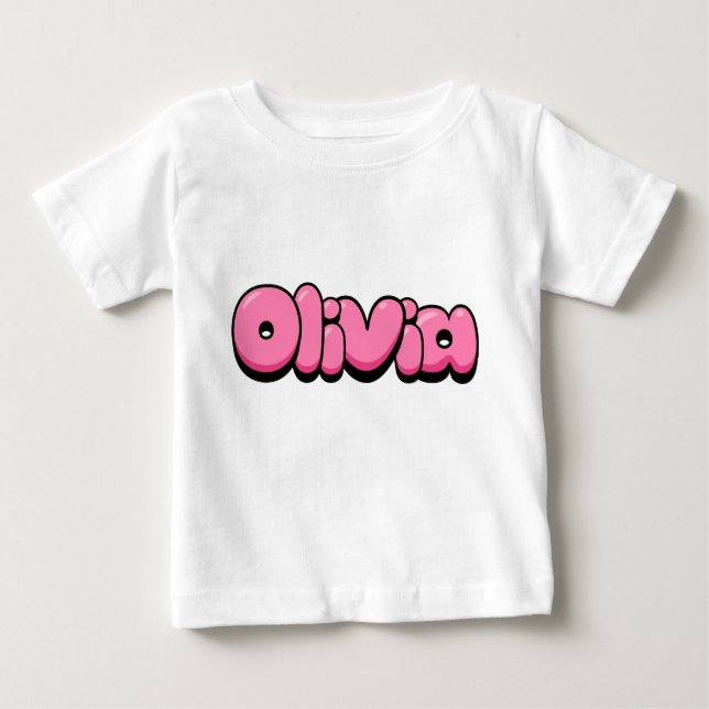 Olivia pink Baby T-Shirt (Front)