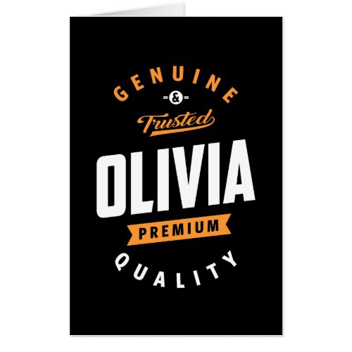 Olivia Premium Quality Card