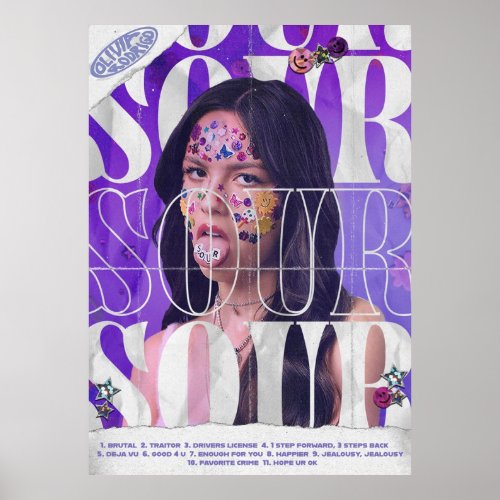 Olivia Rodrigo  Sour Album Poster