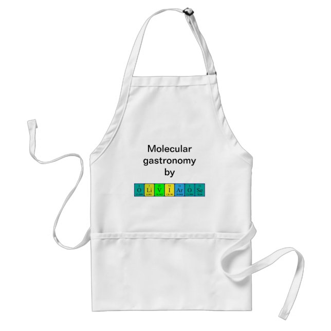 Olivia-Rose periodic table name apron (Front)