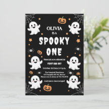 Olivia’s Spooky First Birthday Party Invitation