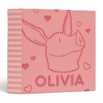 Olivia - Sparkles 3 Ring Binder