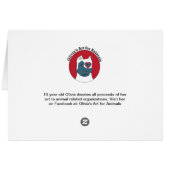 Olivia's Art for Animals Logo Cards (Back Horizontal)