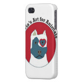 Olivia's Art for Animals Logo iPhone Case (Back Left)