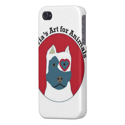 Olivia's Art for Animals Logo iPhone Case (Back Left)