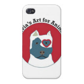 Olivia's Art for Animals Logo iPhone Case (Back)