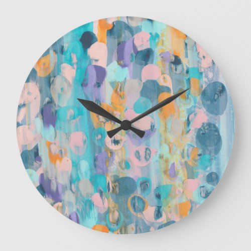 Olivias scrape art large clock