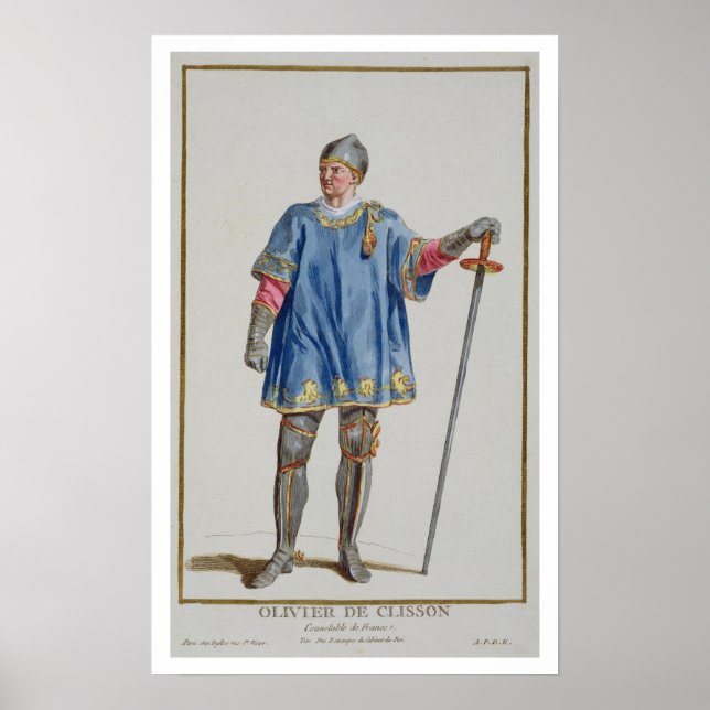 Olivier de Clisson (1332-1407) Constable of France Poster (Front)