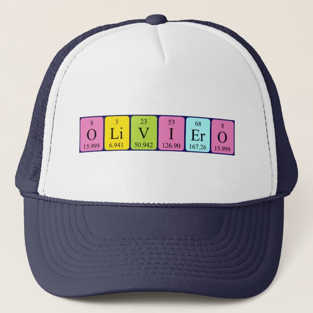 Oliviero periodic table name hat (Front)