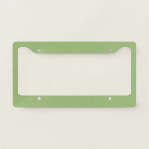 Olivine Solid Color License Plate Frame