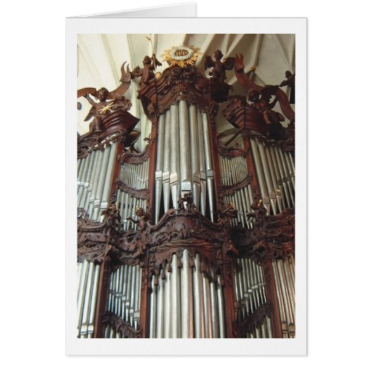 Oliwa Cathedral organ card (Front)