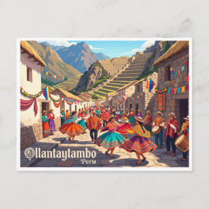 Ollantaytambo Peru Postcard