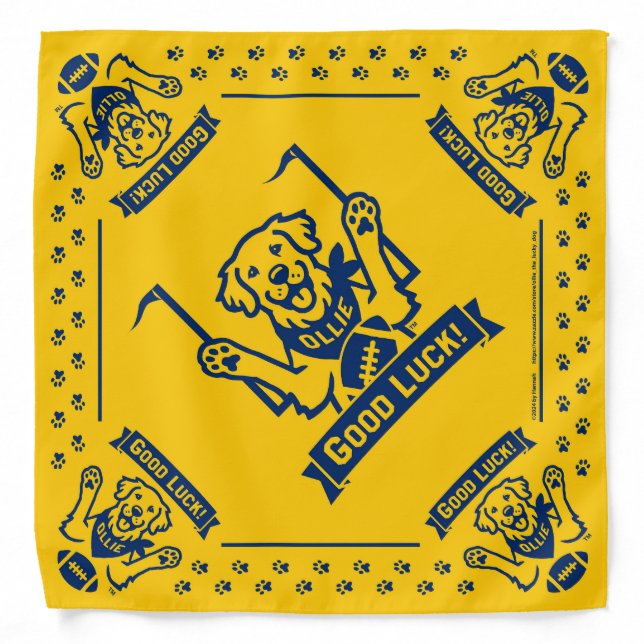 Ollie the Lucky Dog Graphic Bandana (Front)
