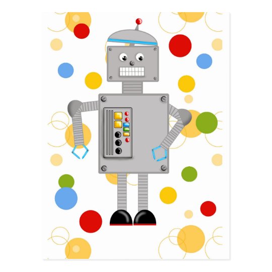 Ollie The Robot Postcard | Zazzle.com
