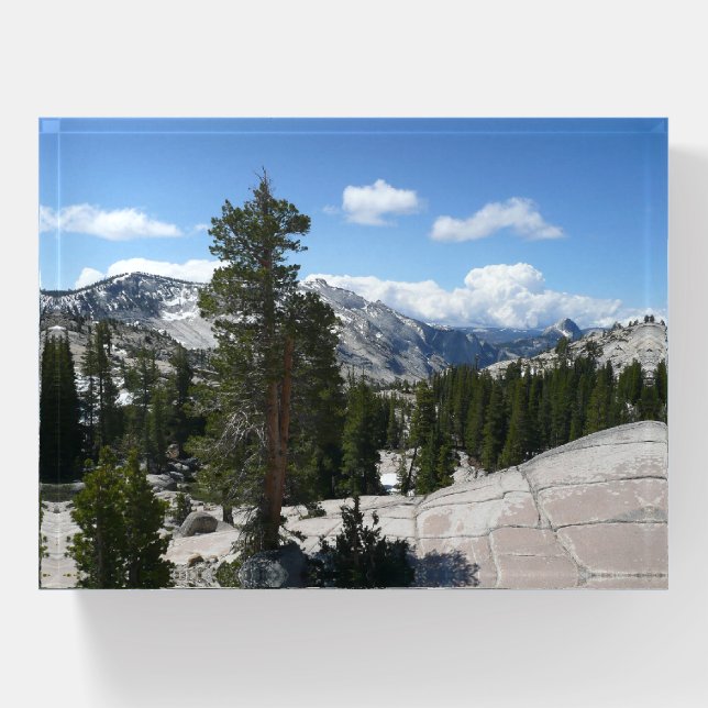 Olmsted Point III in Yosemite National Park Paperweight (Front)