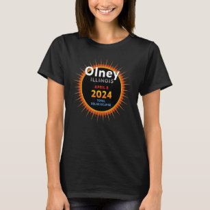 Olney Illinois IL Total Solar Eclipse 2024  2  T-Shirt