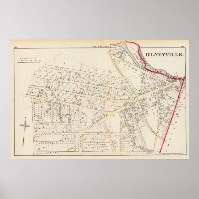 Olneyville Providence Rhode Island Poster (Front)