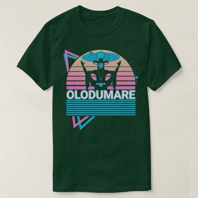 Olodumare Orisha African Deity Yoruba Religion Ret T-Shirt (Design Front)