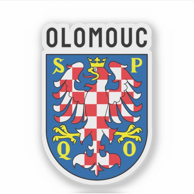 Olomouc coat of arms, Czech Republic Sticker (Front)
