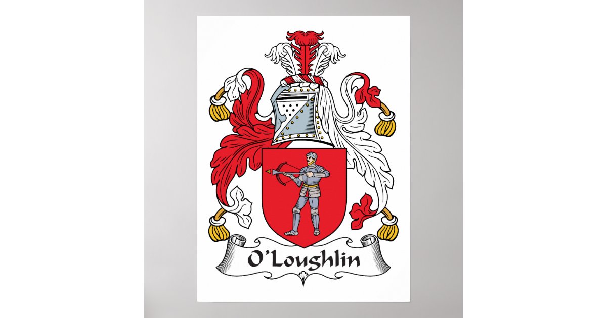 O'Loughlin Family Crest Poster | Zazzle