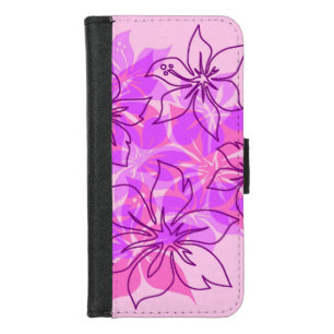 Olowalu Hibiscus Hawaiian Camo iPhone 8/7 Wallet Case