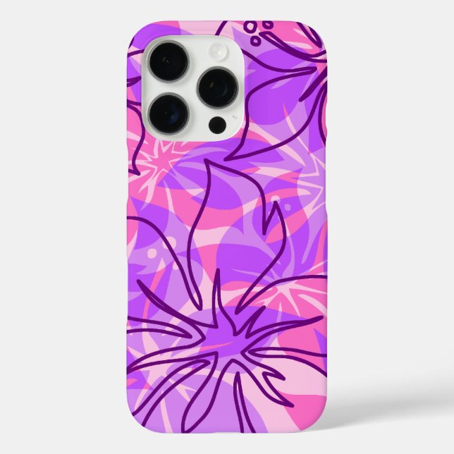Olowalu Hibiscus Hawaiian Camo Pink Case-Mate iPhone Case (Back)