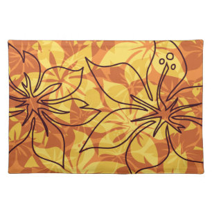 Olowalu Hibiscus Hawaiian Dinner Placemats