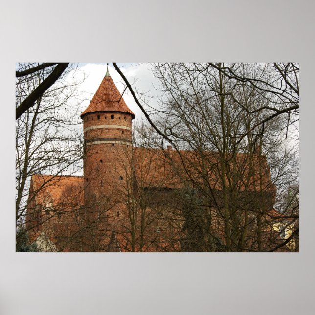 Olsztyn Medieval Gothic Castle Poster (Front)