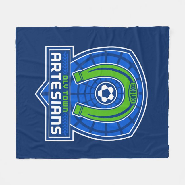 Oly Town Artesians Fleece Blanket (Front (Horizontal))