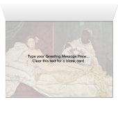 Olympia By Edouard Manet Cards (Inside Horizontal (Bottom))